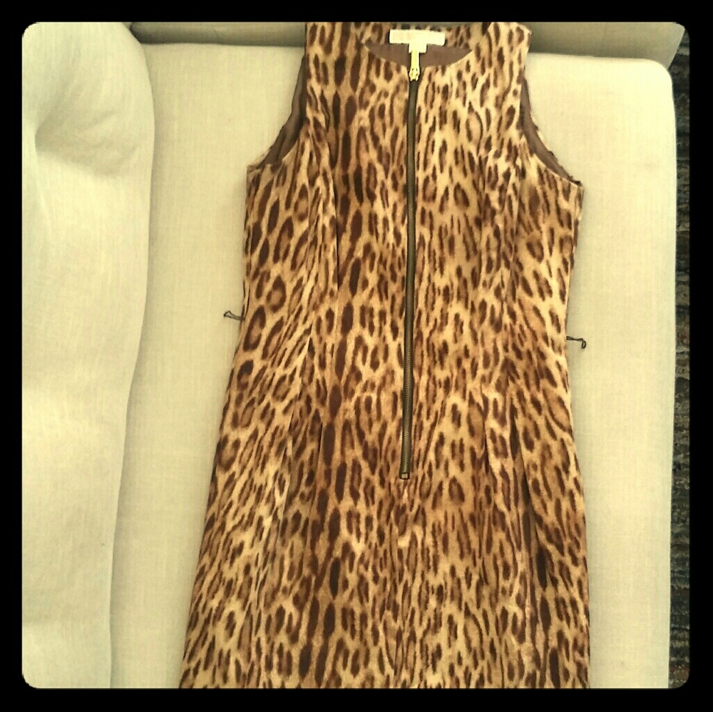 Michael Kors Animal Print Sheath Dress